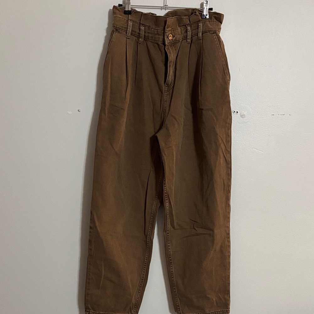 Zara Women's Brown Boyfriend Jeans